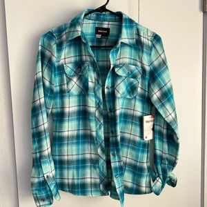 NWT Marmot Bridget Flannel Ocean Blue